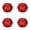 Red 4-Pack, variant on Haute Decor Adapt Nesting Jingle Bells (Shiny Red 4-Pack) - Large Size 120 mm (4.7 inch) Diameter - Christmas Tree Ornaments for Indoor or Outdoor Use - Compact Storage