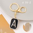 thumbnail image 3 of Lujo Rhinestone 26 Letras Inglesas Llavero De Moda Cuadrado Hip Hop Mochila Colgante Adornos Coche Baratija Accesorios, 3 of 4