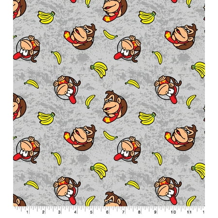 UPC: 0887816367455 | Nintendo Donkey Kong Diddy Kong Badge Cotton Fabric