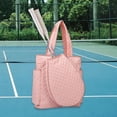 thumbnail image 1 of DYNWAVECA Tennis Tote Rackets Bag Easy to Organize Portable Large Capacity Racquet Sports Backpack Pickleball Backpack for Gym Beginner Pink, 1 of 9