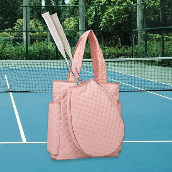 Bolsa de Tenis Impermeable Mochila Deportiva Bolso Tote Bolsa de Pádel con Compartimento para Raquetas Adecuado para Hombres Y Mujeres para Actividade Rosa