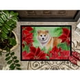 thumbnail image 3 of Carolines Treasures CK1326MAT Shiba Inu Poinsettas Door Mat Indoor Rug or Outdoor Welcome Mat 18x27 Doormat  27"L x 18"W, 3 of 4