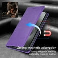 thumbnail image 2 of Dteck for iPhone 12/12 Pro Wallet Case, PU Leather with Card Holder Kickstand Magnetic Flip Shockproof Case 6.1 Inch,Purple, 2 of 6