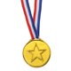 thumbnail image 3 of Medallas de premio mini de plástico doradas, plateadas y de bronce de 1.5" de Uxcell con cinta para juegos y deportes, paquete de 24, 3 of 7