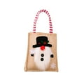 thumbnail image 2 of YFMHA Christmas Decoration Linen Tote Bag Cartoon Burlap Gift Bag for Candy Containers, 2 of 7