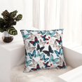 thumbnail image 6 of Pofeuu Butterfly Print Double-sided plush pillowcase Square Throw Pillow Covers Pillows Cover for Living Room Bedroom Sofa Couch Cushion Cover（No pillow core）-12"x12", 6 of 7