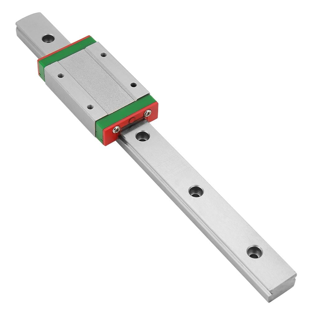 Tebru LML15H Linear Slide Guide Rail 200mm Length with 1Pc Extension Sliding Block, Linear