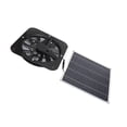 thumbnail image 5 of Kit de ventilador de panel solar, extractor solar de 100 W, panel de energía solar con ventilador redondo de 10 pulgadas para invernadero, cobertizo, gallinero, negro, 5 of 5