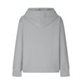 thumbnail image 6 of Tao Tao Cute Hoodies For Toddle Girls Boys Trendy Preppy Waffle Hooded Sweatshirts Loose Long Sleeve Sweater Tween Girl Clothes Gray 120, 6 of 7