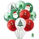 thumbnail image 4 of 10 piezas 15 piezas de globos navideños de látex, Papá Noel, alce, árbol de Navidad, globos para fiesta de Navidad, decoración navideña para el hogar, 4 of 5