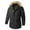 Black, variant on YYDGH Men's Warm Winter Coats for Mens Winter Jacket Snowboard Jacket Snow Waterproof Ski Jacket Mountain Hooded Parka Black 4XL