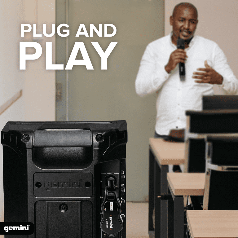 Gemini GMU-M100 UHF Wireless Handheld Microphone System - Walmart.com