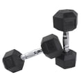 thumbnail image 4 of Par De Mancuernas Hexagonales De Caucho Fire Sports Negro 9Kg Fire Sports Par de Mancuernas/Caucho/Negro, 4 of 4
