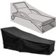 thumbnail image 5 of Billuyoard Cubierta a prueba de polvo de muebles de tela Oxford para de ratán cubo silla sofá impermeable lluvia jardín Patio cubierta Jardín y Patio Negro 208x76x40/80cm, 5 of 6