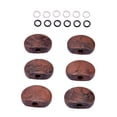 thumbnail image 4 of Guitar Tuning Pegs with Strong Metal Body and Red Acrylic Buttons for Durable Guitar Use Coffee Color 6 Pieces Set, 4 of 8
