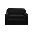 thumbnail image 1 of CHOK 2024 Pixel Housse Extensible pour Causeuse 2 Pcs Noire, 1 of 8