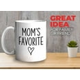 thumbnail image 2 of Child Mug White 11oz - Mom's Favorite - Family Daughter Son Children Mother's Day Birthday, 2 of 7