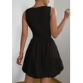 thumbnail image 2 of Vestido PRETTYGARDEN de Verano sin Mangas Mini Negro 2XL, 2 of 8