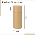 thumbnail image 4 of 6 Pcs Kraft Paper Tubes, 15ml/20ml Empty Refillable Containers for Essential Oils & Deodorant, Biodegradable Eco-Friendly Roller Bottles, 4 of 5