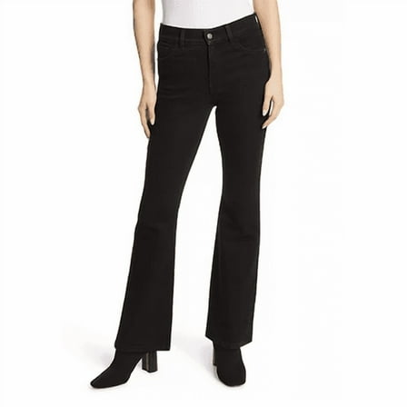 Jessica Simpson Women's High Rise Flare Jean Black Rinse 12