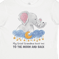 thumbnail image 4 of Inktastic My Great Grandma Loves Me to the Moon and Back Elephant Boys or Girls Toddler T-Shirt, 4 of 5