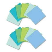 Post-it Notes Super Sticky 654R-12SST 3 in. x 3 in. Unruled 100 Percent Recycled Paper Super Sticky Notes - Assorted Oasis Colors (12/Pack)