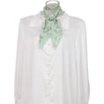 thumbnail image 2 of Bufandas de gasa para mujer - 27.6 X27.6 - Pañuelo cuadrado con estampado floral Pañuelo para el cuello Pañuelo para el cuello Verde claro 70x70cm/27.6x27.6 inches(LxW), 2 of 5