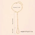 thumbnail image 4 of Ring Bracelet Hand Chain Bracelet Finger Ring For Women Rhinestone Hand Chain Ring Bracelets For Women Trendy Stuff[J5991], 4 of 5
