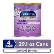 Enfagrow Premium Gentlease Toddler Nutritional Drink, For Easing Fussiness, Gas & Crying, 29.1 Oz Can, 4 Count