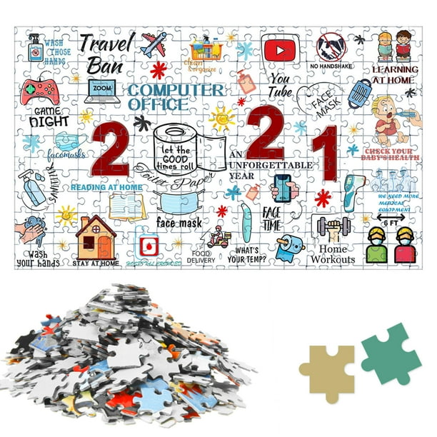 Umfun Memorial Jigsaw Puzzle Kid 1000 Piece Christmas 2020 Paper Puzzle Adult Children Toys Family Diy Gift 2021 New Year Walmart Com Walmart Com