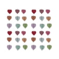 thumbnail image 1 of 50Pcs DIY Wooden Buttons Creative Colored Drawing Leaves Pattern Buttons Two Holes Buttons for Sewing Scrapbooking Hand-painted Shoes Hats, 1 of 7