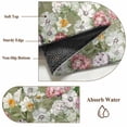 thumbnail image 6 of Round Rug 5Ft Washable Non-Slip, Sage Green Botanical Circle Area Rugs for Living Room Bedroom, Spring Floral Summer Botanical Vintage Indoor Floor Mats Carpet Runner for Home Decor Aesthetic, 6 of 8