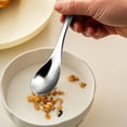 thumbnail image 7 of ZOURIH 410 High Grade Stainless Steel Soup Spoons, 5.5-in Deep Heavy Weight Round Soup Thick Spoons, Suitable for Cereal Bouillon Milk Soup Hot Chocolate Dinner Guest(2PCS), 7 of 7