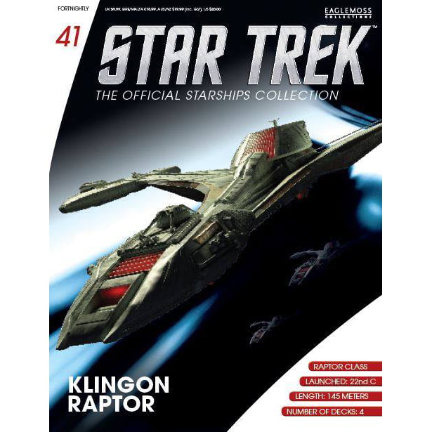 Eaglemoss Star Trek Klingon Raptor Ship Only