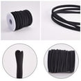 thumbnail image 4 of 20 Meters 5.0mm Flat Soft Skinny Elastic Cord Nylon Fabric Stitched Stretchy Lycra Cord (Black), 4 of 8