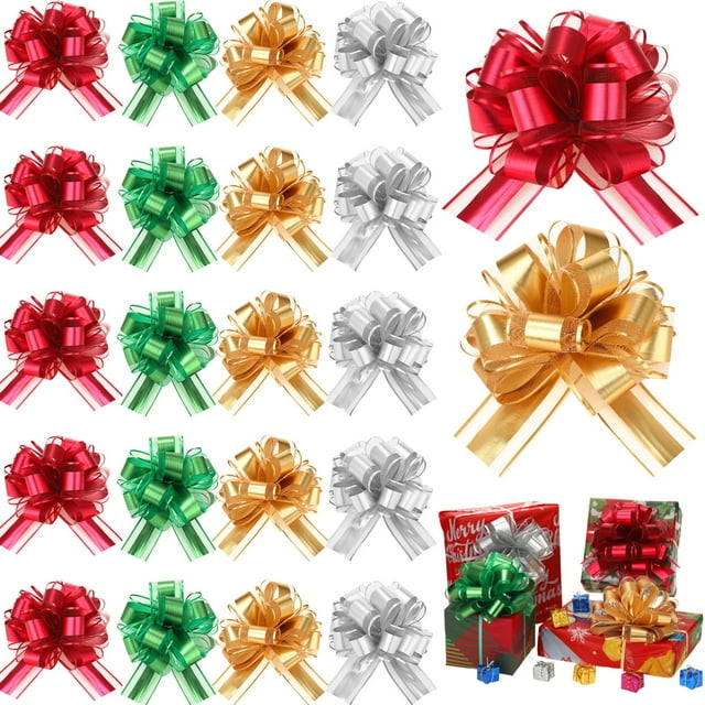 Lazos WILLBOND de 6 pulgadas para envolver regalos, bodas de Navidad