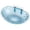 Light blue, variant on Dienrx Acrylic Soap Dish With Draining Rack, Transparent Waterproof Holder, Non-Slip Bathroom Accessory, Kitchen Countertop Tray