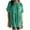 Mint Green, variant on AXXD Womens Athletic Tops Basic Summer 2024 Casual Solid Color Gold Velvet Casual Pleated Pocket Short Sleeved Top