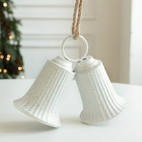 Fwttom Christmas Bells - Hanging Bells Ornaments Holiday Christmas Bells for Decorations Indoor Outdoor Xmas Tree Wreath Garland
