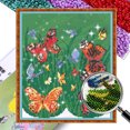 thumbnail image 1 of Kit Punto Cruz Mariposa Con Cuentas Bordado Parcial Arte para El 9CT 29x32cm, 1 of 9