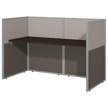Scranton & Co Wood Computer Desk in Mocha Cherry