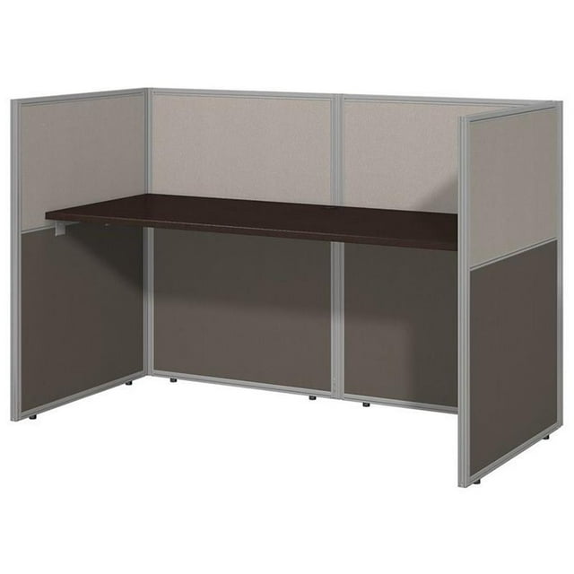 Bush Business Furniture Easy Office Wood Computer Desk in Mocha Cherry