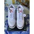 thumbnail image 4 of Ni - ke Ni - ke Air Jordan 3 Retro Lucky Green White Grey Size 12W Men’s 10.5 (CK9246-136), 4 of 5