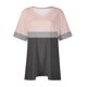 thumbnail image 4 of Camiseta de Manga Corta de Cuello en V Sólido Casual, Camisetas de Manga Corta para las Mujeres, 4 of 4