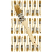 Pro Grade Chip Brush, 1 inch Professional Paint Brushes, 36 Pack, Natural China Bristle Paintbrush Set