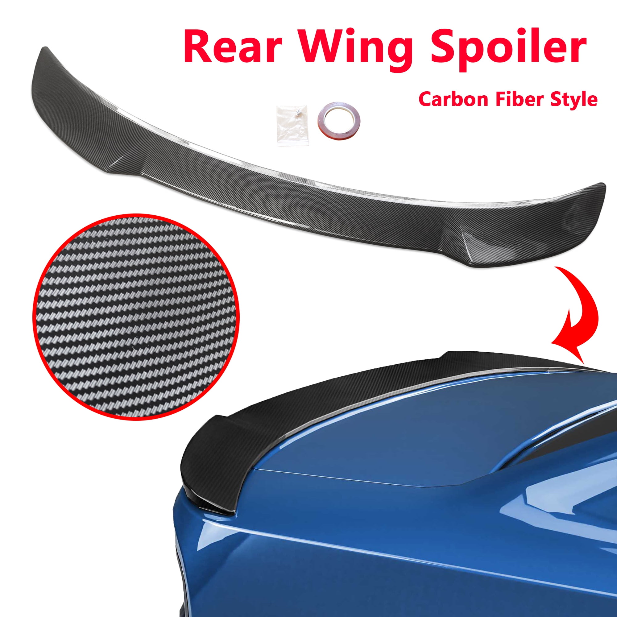 NINTE Rear Wing Spoiler for 20152022 Dodge Charger Carbon Fiber Style