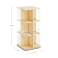 Guidecraft EdQ Rotating 3 Tier Book Display Natural Wooden Round