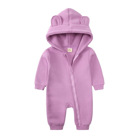 

Baby Onesie Jumpsuit Autumn Winter Thick Jumpsuit Cute Long-Sleeved Clothes 0-24months