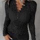 thumbnail image 2 of Women's Sexy Floral Lace Shirt Elegant Slim Fit Summer Tops Blouse Shirts Casual Work Party Tops, 2 of 4