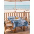thumbnail image 2 of Outdoor Tablecloths with Umbrella Hole & Zipper, Modern Blue 54x80 Inch Tablecloth Rectangle, Vintage Abstract Art Contemporary Waterproof Table Cloth, Patio/Pool/Picnic Table Covers, 2 of 8